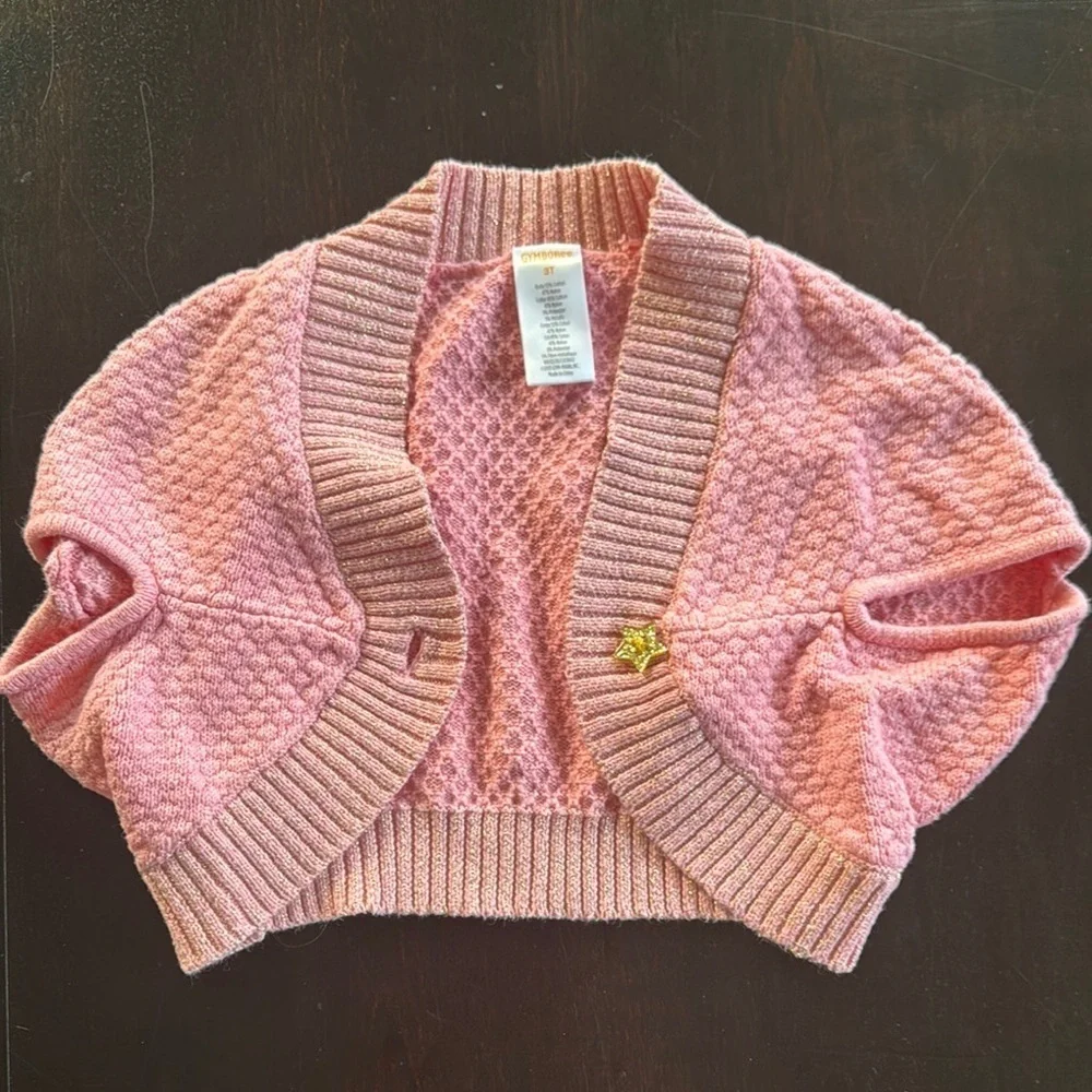 Gymboree Pink Textured Knit Sweater